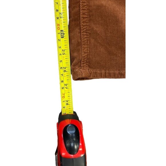 Mother Sz 24 pants Mid Rise Dazzler Ankle Corduroy Brown Cozy Preppy New - Picture 11 of 11